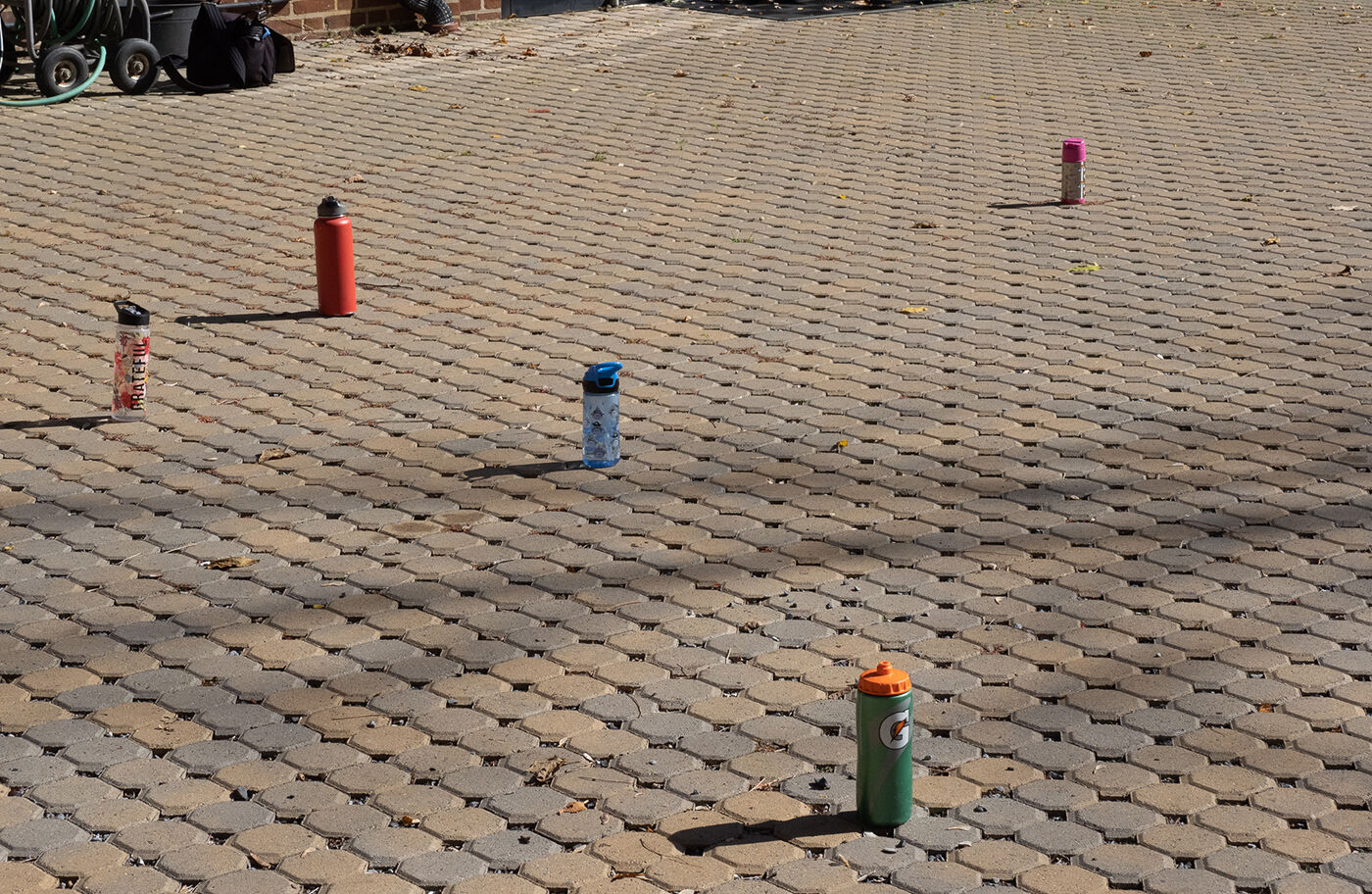 Socially distant water bottles